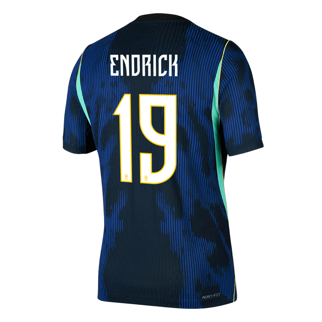 Camiseta Auténtica Endrick #19 Brasil 2026 Segunda Equipación Copa del Mundo - Versión Jugador - Vista 2