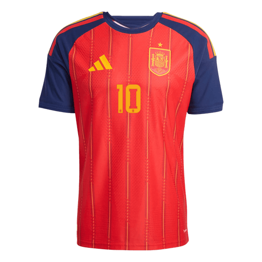 Camiseta Auténtica Olmo #10 España 2026 Primera Equipación Copa del Mundo - Versión Jugador