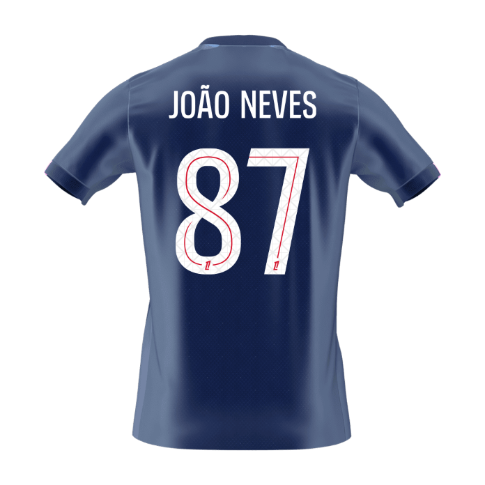 Camiseta João Neves #87 PSG 2025/26 Primera Equipación - Versión Hincha (Calidad Premium) - Vista 7