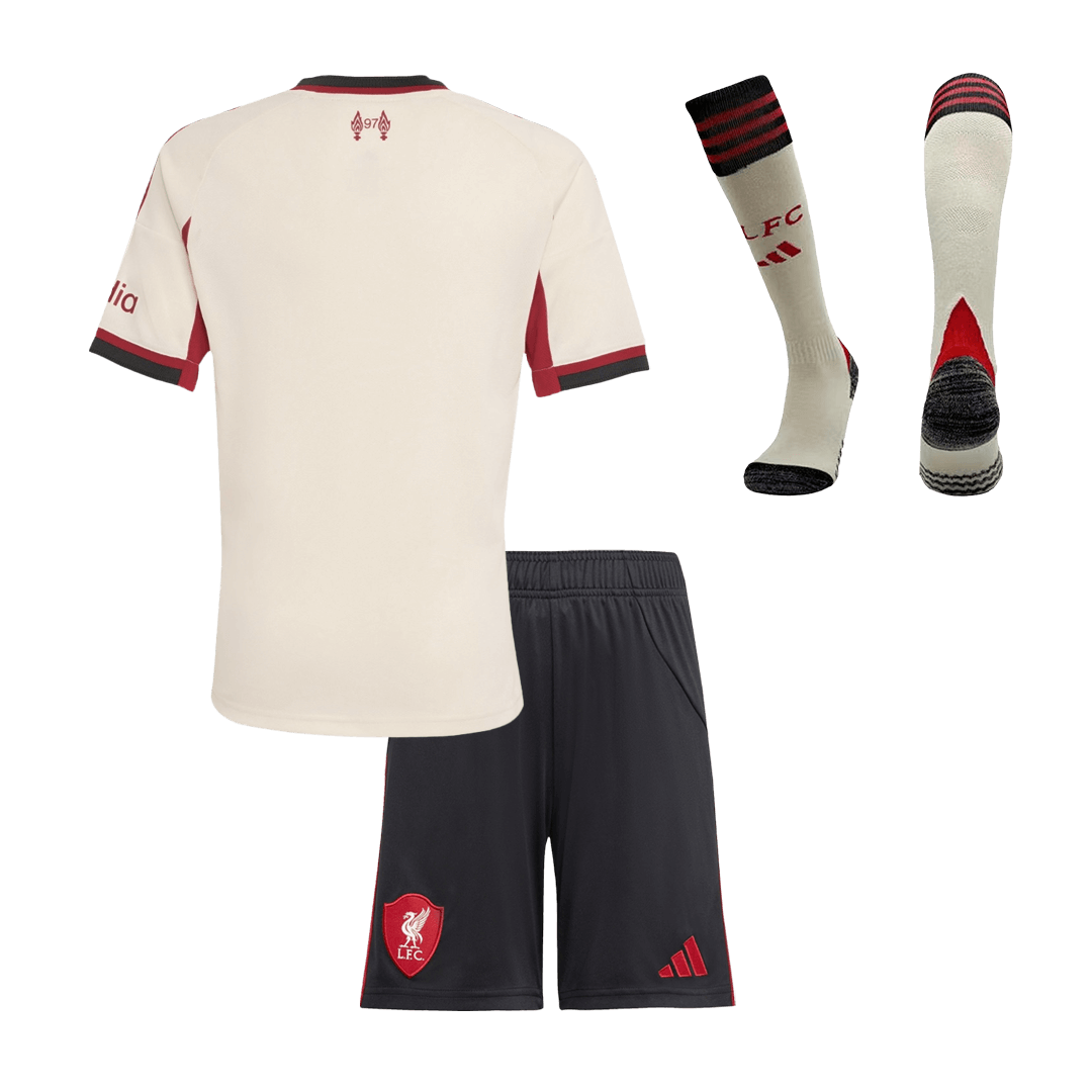 Conjunto Infantil Completo Liverpool 2025/26 Segunda Equipación - imagen 13