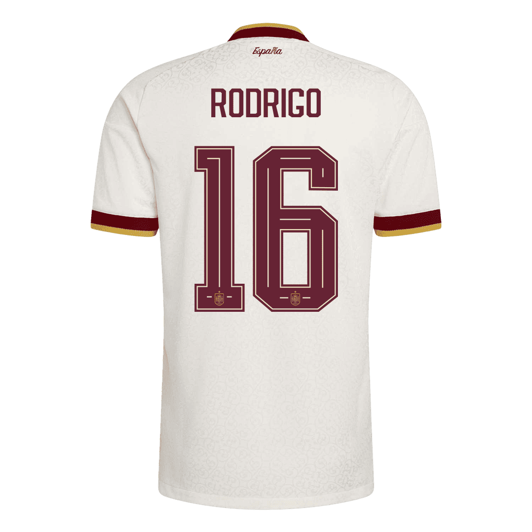 Camiseta Auténtica RODRIGO #16 Spain 2026 Segunda Equipación Copa del Mundo -Versión Jugador
