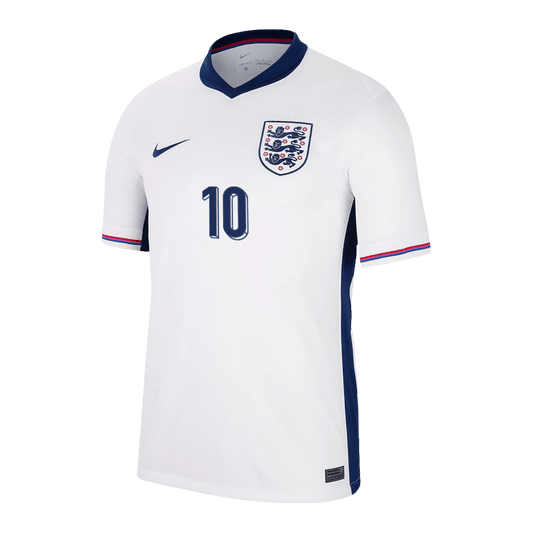 Camiseta Bellingham #10 Inglaterra Euro 2024 Primera Equipación Local Hombre - Versión Hincha