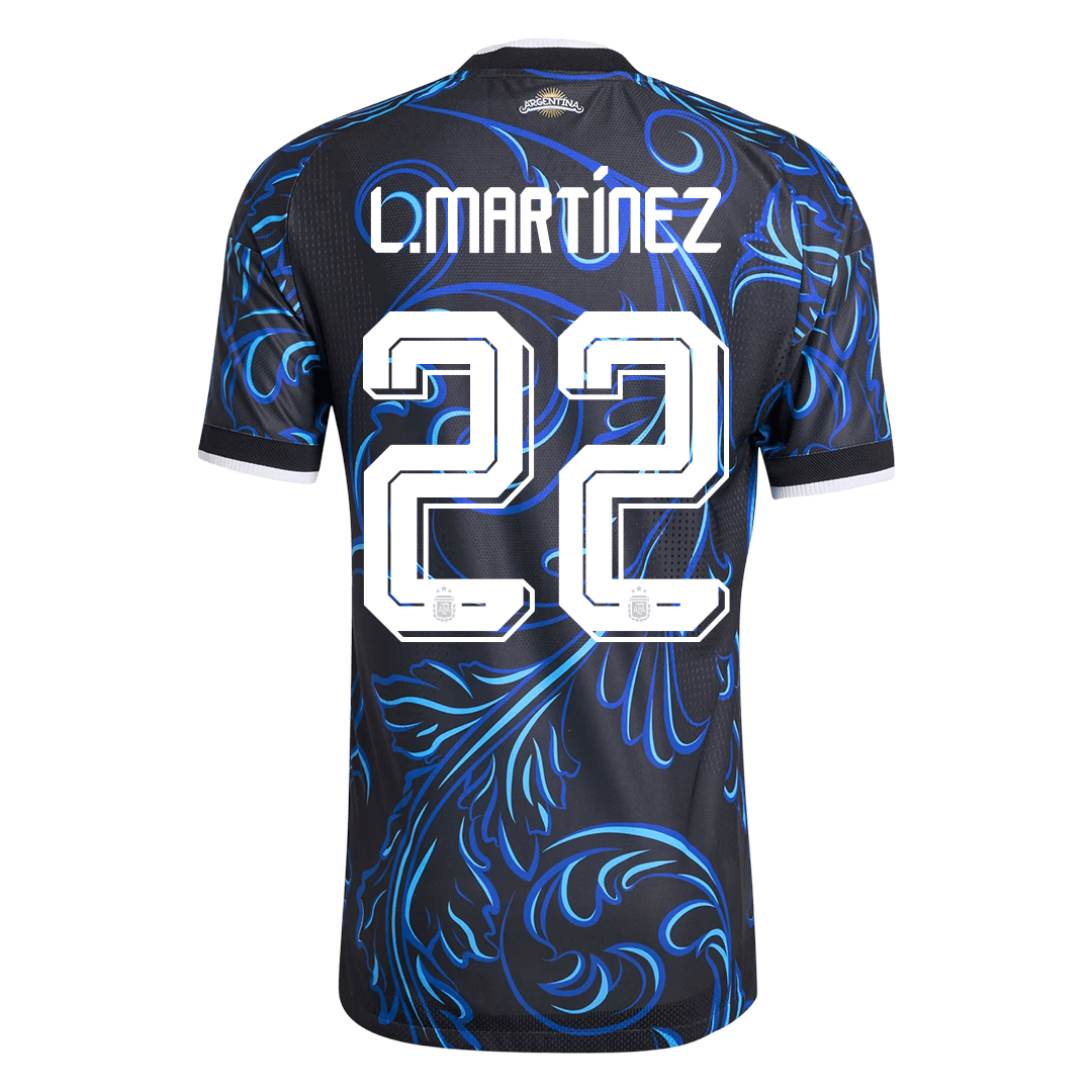 Camiseta Auténtica L. Martínez #22 Argentina 2026 Segunda Equipación Copa del Mundo - Versión Jugador - Vista 8