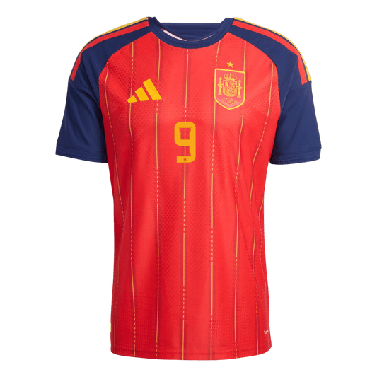 Camiseta Auténtica Gavi #9 España 2026 Primera Equipación Copa del Mundo - Versión Jugador