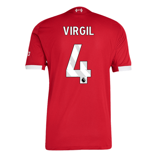Camiseta Auténtica Virgil #4 Liverpool 2025/26 Primera Equipación - Versión Jugador