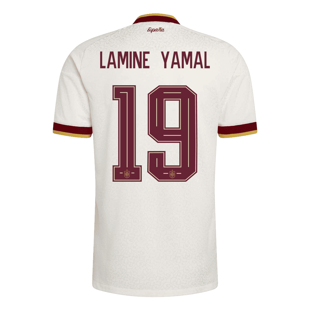 Camiseta Auténtica LAMINE YAMAL #19 Spain 2026 Segunda Equipación Copa del Mundo -Versión Jugador