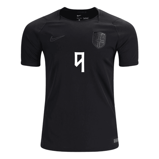 Camiseta BRAUT HAALAND #9 Norway 2026 Segunda Equipación Copa del Mundo - Versión Hincha