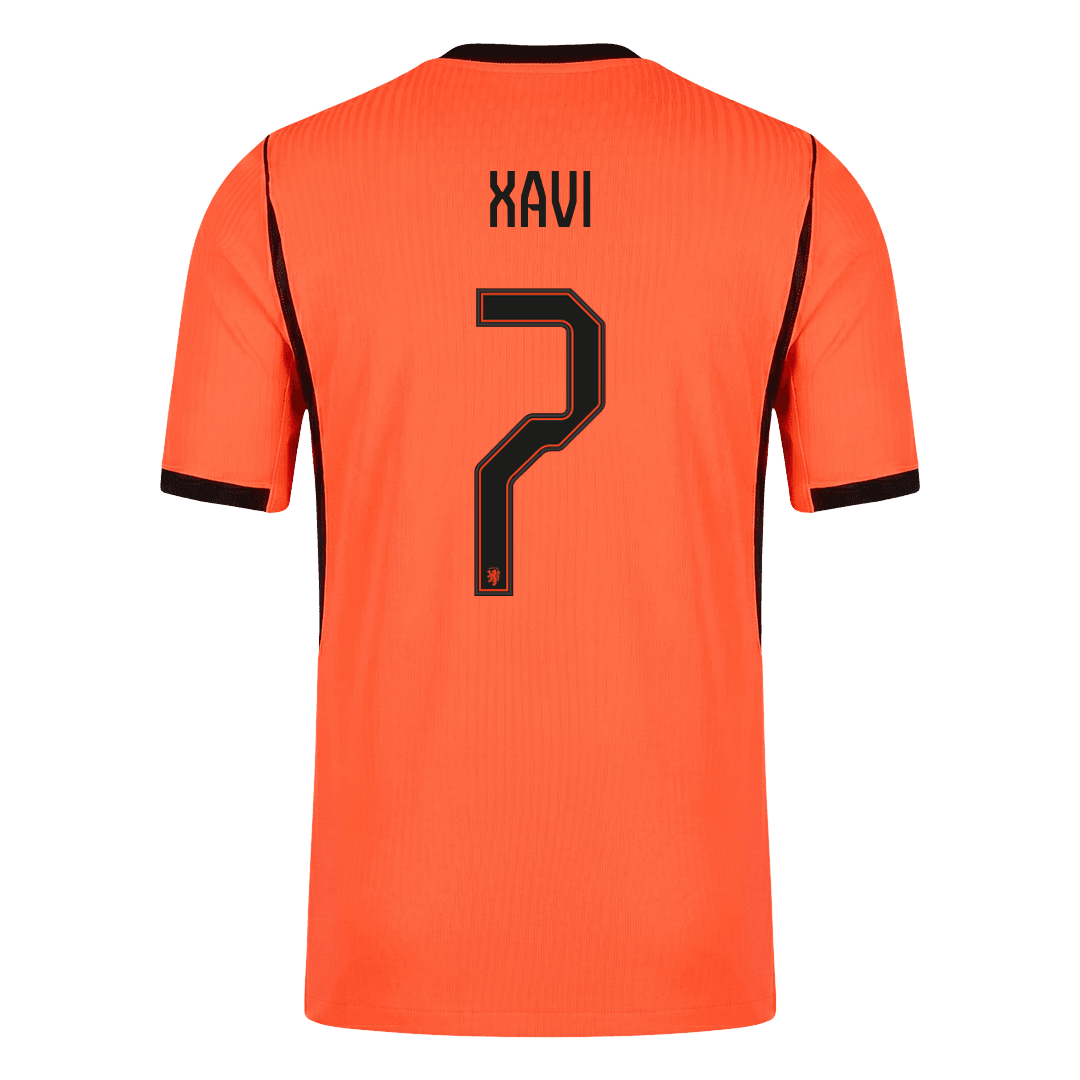 Camiseta Auténtica Xavi #7 Países Bajos 2026 Primera Equipación Copa del Mundo - Versión Jugador - Vista 9