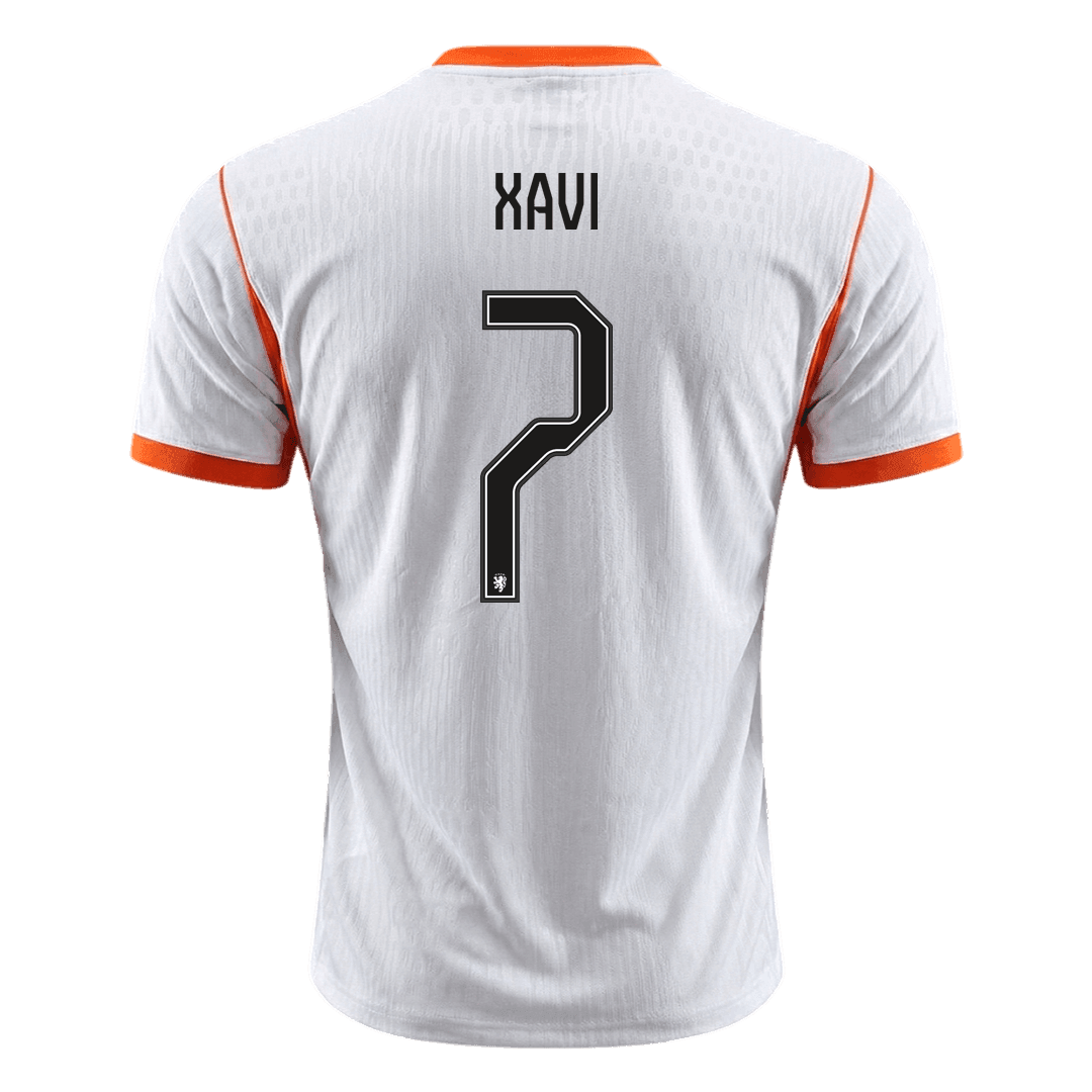 Camiseta Auténtica Xavi #7 Países Bajos 2026 Segunda Equipación Copa del Mundo - Versión Jugador - Vista 7