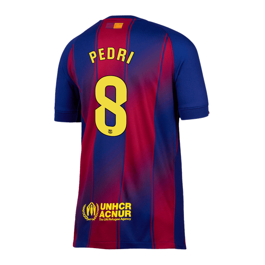 Camiseta Pedri #8 Barcelona 2025/26 Primera Equipación - Versión Hincha