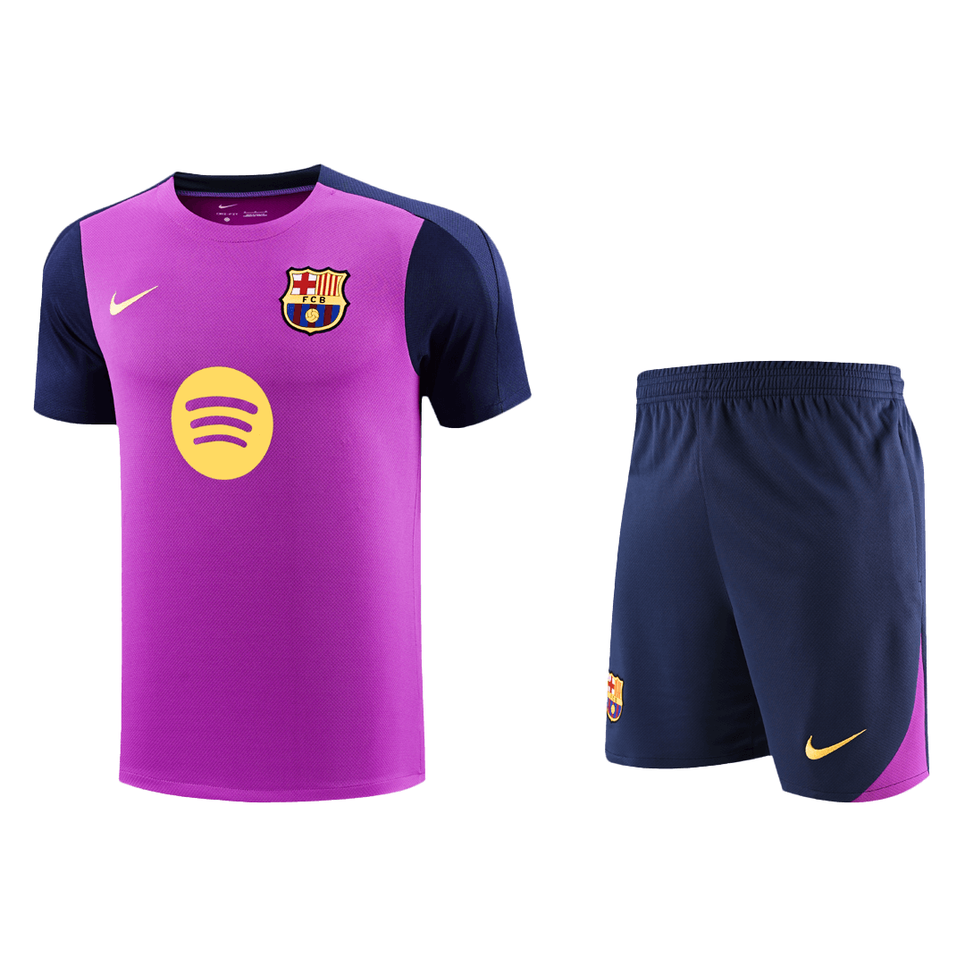 Conjunto Barcelona 2025/26 Pre-Partido Entrenamiento Hombre - Versión Hincha - Vista 2
