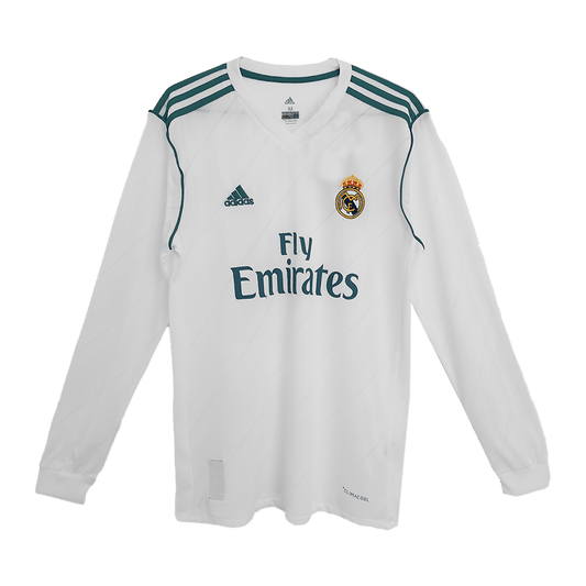 Camiseta Retro 2017/18 Kroos #8 Real Madrid Primera Equipación Manga Larga