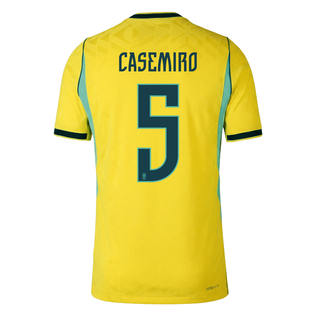 Camiseta Auténtica Casemiro #5 Brasil 2026 Primera Equipación Copa del Mundo - Versión Jugador - Vista 2