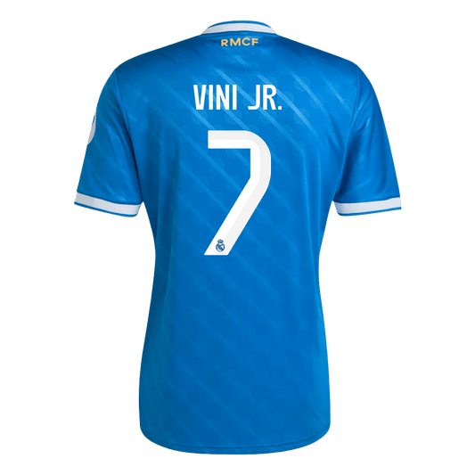 Camiseta Vini Jr. #7 Real Madrid 2025/26 Tercera Equipación - Versión Hincha