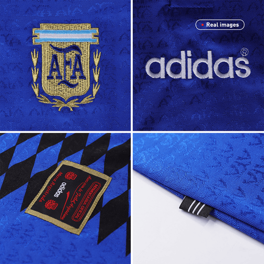 Camiseta Retro 1994 #10 Argentina Segunda Equipación Hombre - Versión Hincha