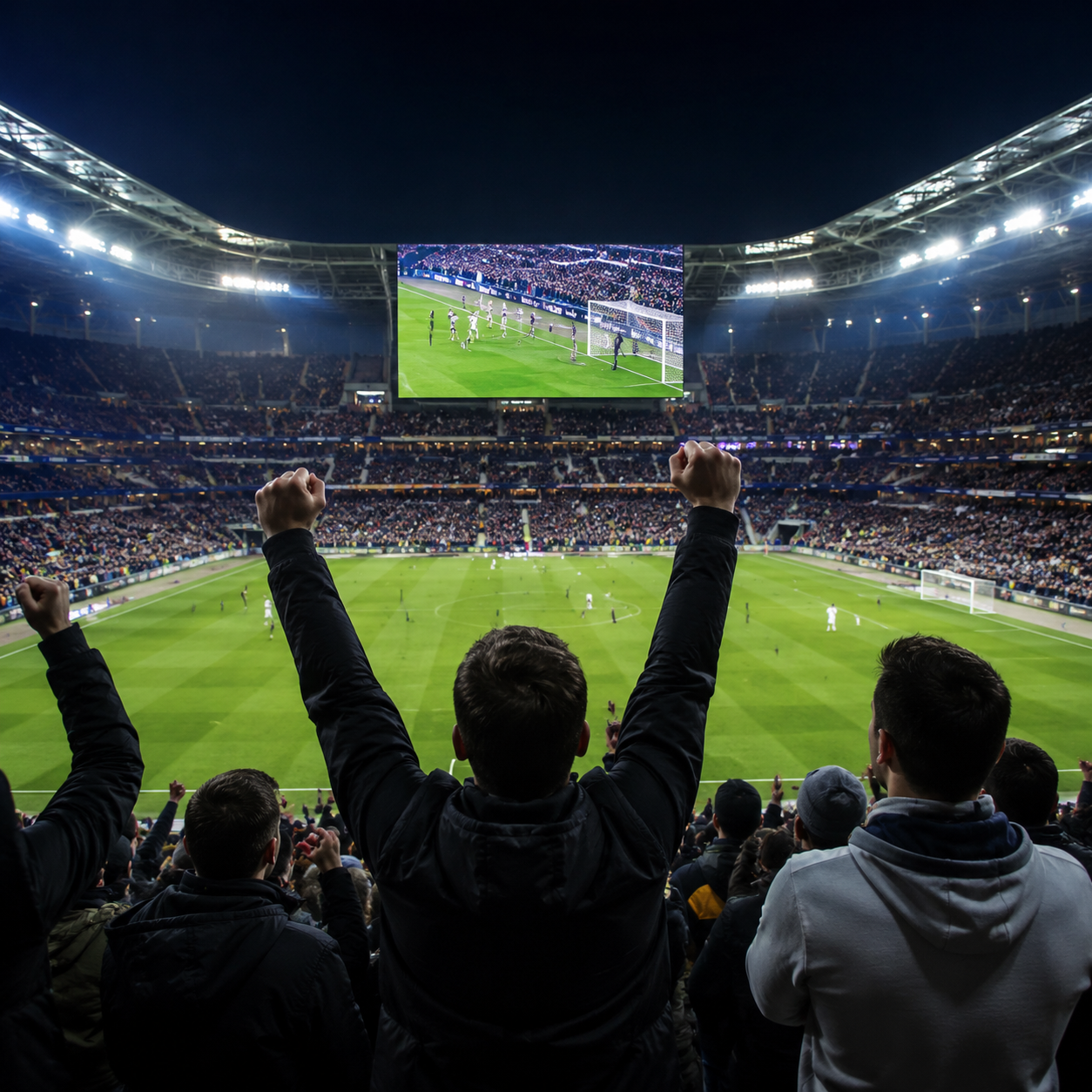 Escena de aficionados viendo highlights del Mundial 2026