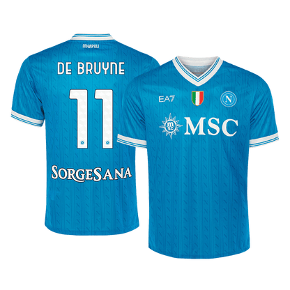Camiseta De Bruyne #11 Napoli 2025/26 Primera Equipación - Versión Hincha