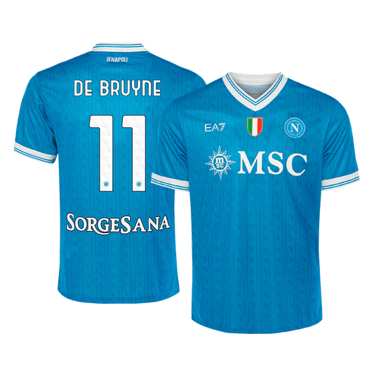 Camiseta De Bruyne #11 Napoli 2025/26 Primera Equipación - Versión Hincha