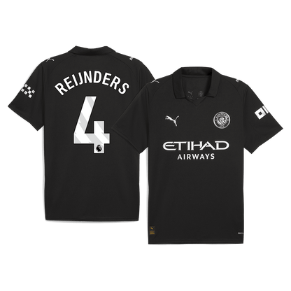 Camiseta Reijnders #4 Manchester City 2025/26 Segunda Equipación - Versión Hincha