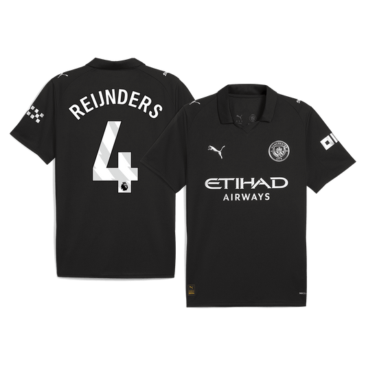Camiseta Reijnders #4 Manchester City 2025/26 Segunda Equipación - Versión Hincha