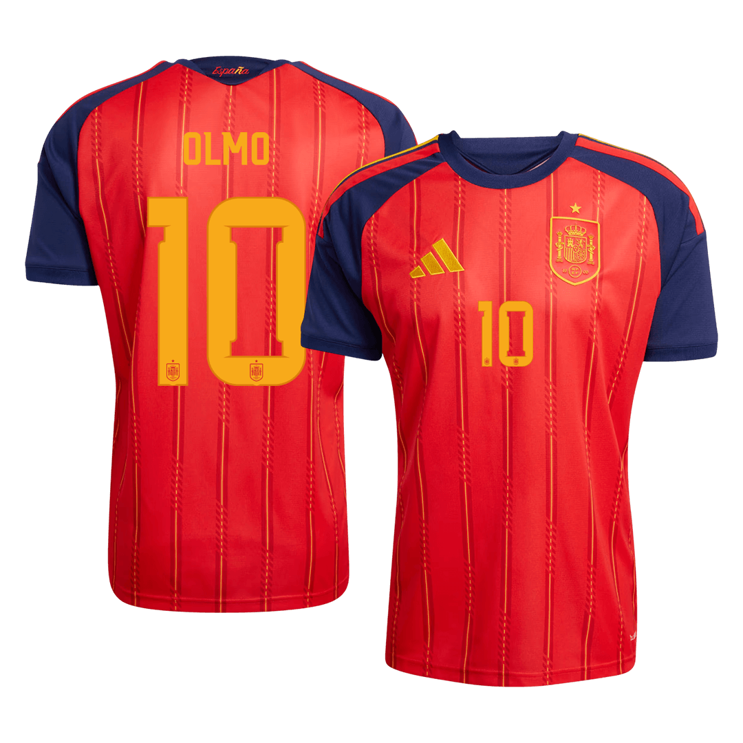 Camiseta Olmo #10 España 2026 Primera Equipación Copa del Mundo - Versión Hincha (Calidad Premium)