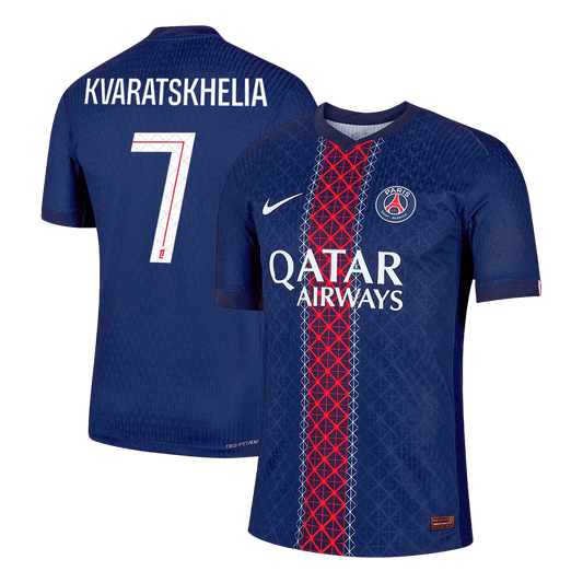 Camiseta Auténtica Kvaratskhelia #7 PSG 2025/26 Primera Equipación - Versión Jugador