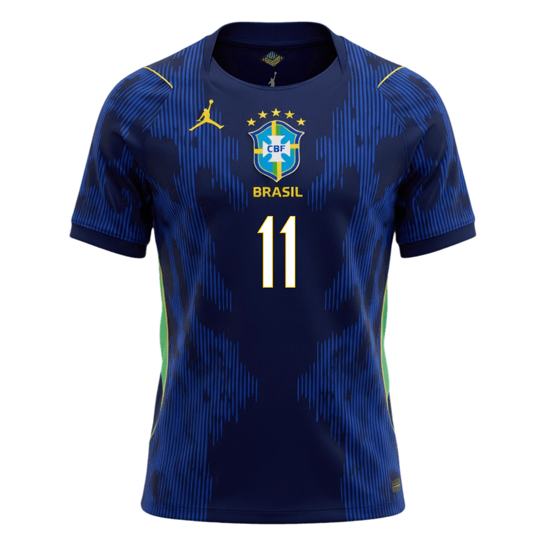 Camiseta Raphinha #11 Brasil 2026 Segunda Equipación Copa del Mundo - Versión Hincha - Vista 7