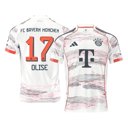 Camiseta Olise #17 Bayern Munich 2025/26 Segunda Equipación - Versión Hincha