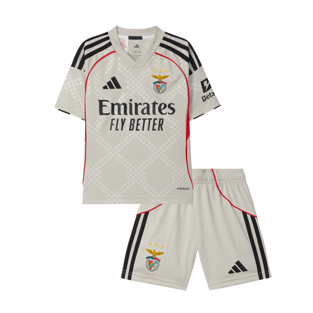 Conjunto Infantil Benfica 2025/26 Segunda Equipación