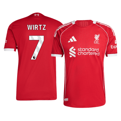 Camiseta Auténtica Wirtz #7 Liverpool 2025/26 Primera Equipación - Versión Jugador