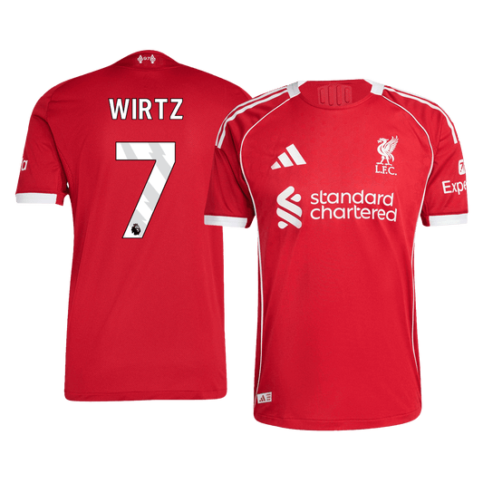 Camiseta Auténtica Wirtz #7 Liverpool 2025/26 Primera Equipación - Versión Jugador