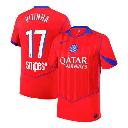 Camiseta Vitinha #17 PSG 2025/26 Tercera Equipación - Versión Hincha