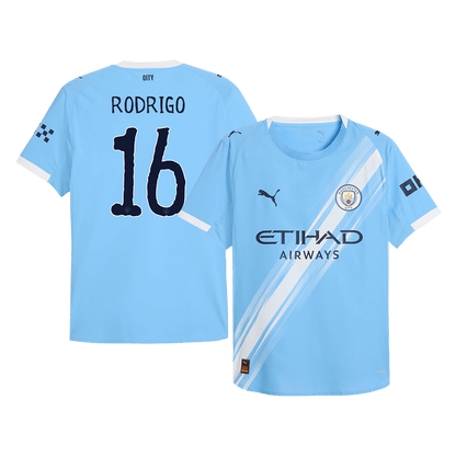 Camiseta Rodrigo #16 Manchester City 2025/26 Copa Mundial de Clubes Primera Equipación Hombre - Versión Jugador
