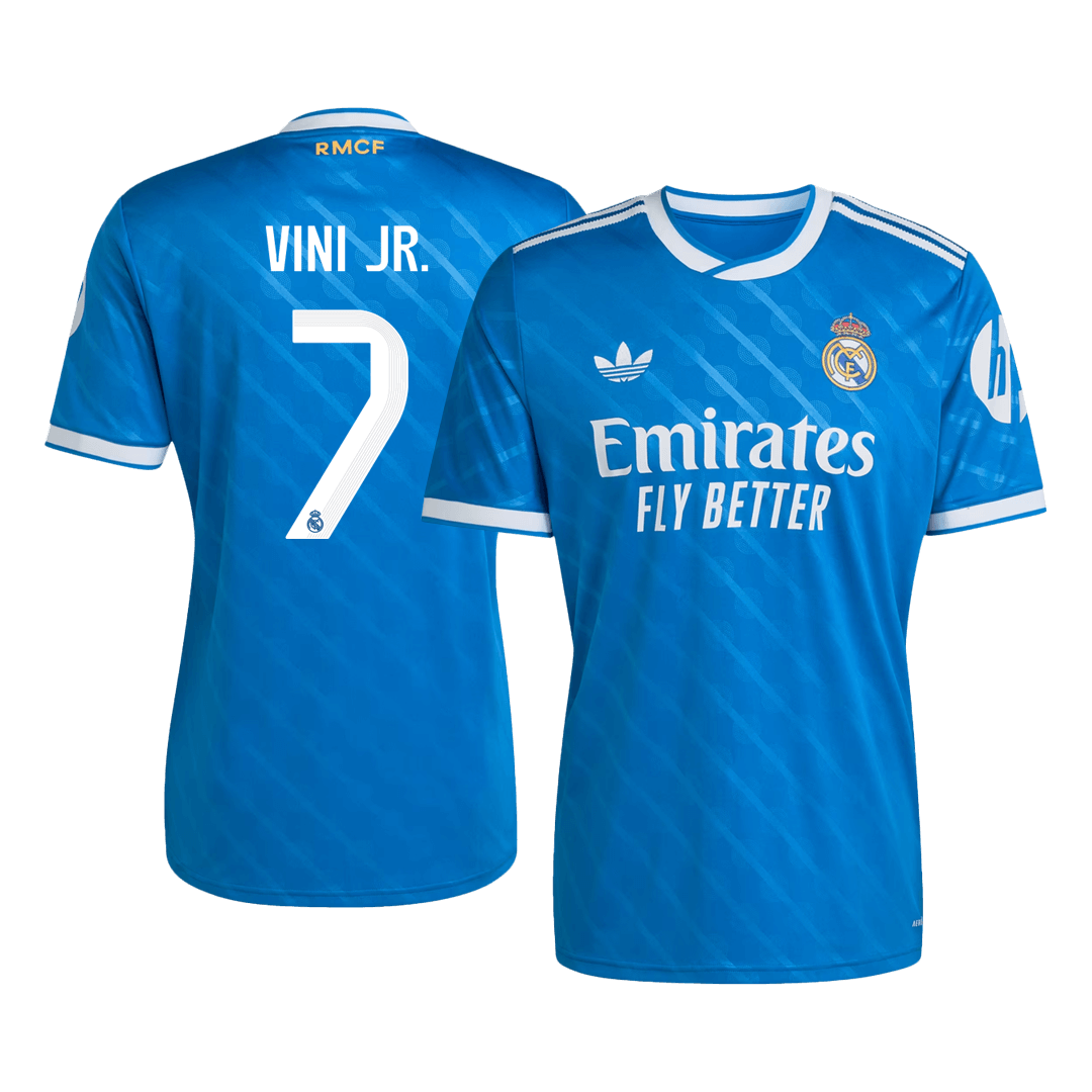 Camiseta Vini Jr. #7 Real Madrid 2025/26 Tercera Equipación - Versión Hincha