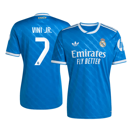 Camiseta Vini Jr. #7 Real Madrid 2025/26 Tercera Equipación - Versión Hincha