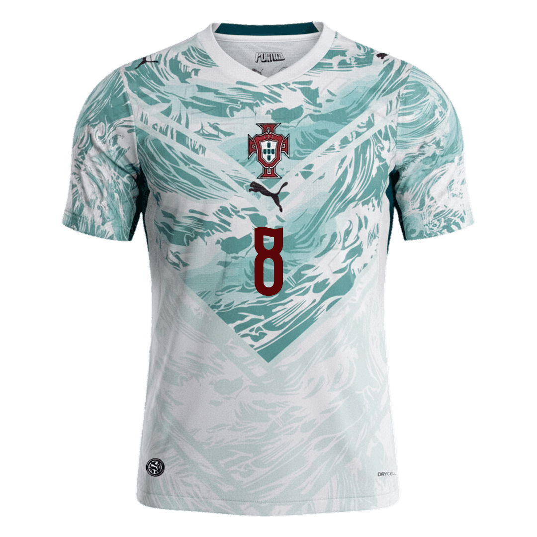 Camiseta B. Fernandes #8 Portugal 2026 Segunda Equipación Copa del Mundo - Versión Hincha