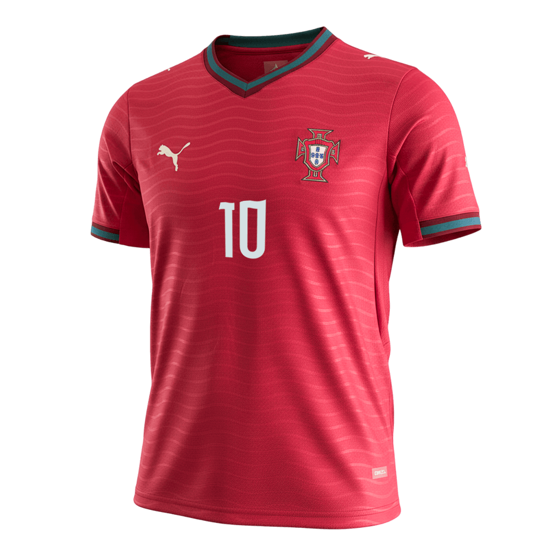 Camiseta Bernardo #10 Portugal 2026 Primera Equipación Copa del Mundo - Versión Hincha - Vista 8