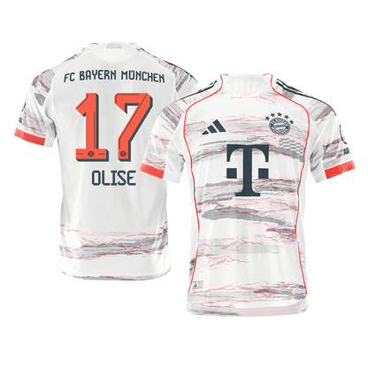 Camiseta Auténtica Olise #17 Bayern Munich 2025/26 Segunda Equipación - Versión Jugador