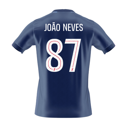 Camiseta João Neves #87 PSG 2025/26 Primera Equipación - Versión Hincha (Calidad Premium) - Vista 7