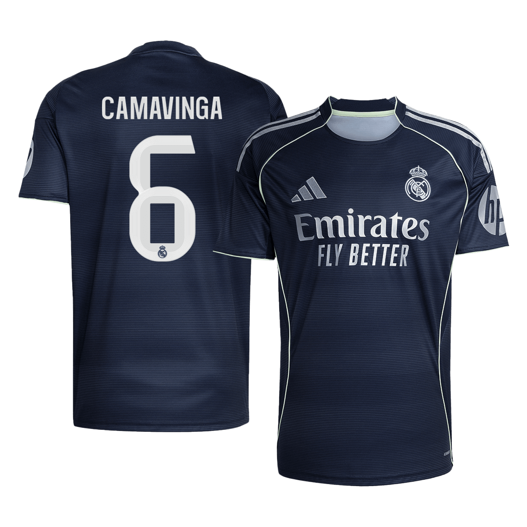 Camiseta Camavinga #6 Real Madrid 2025/26 Segunda Equipación - Versión Hincha (Calidad Premium)