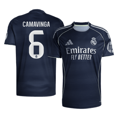 Camiseta Camavinga #6 Real Madrid 2025/26 Segunda Equipación - Versión Hincha (Calidad Premium)