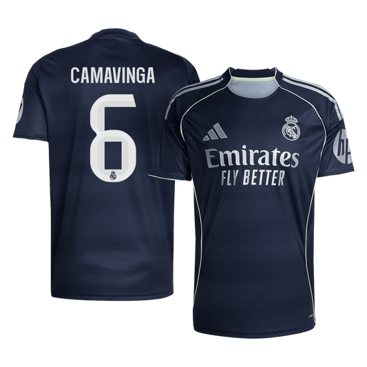 Camiseta Camavinga #6 Real Madrid 2025/26 Segunda Equipación - Versión Hincha (Calidad Premium)