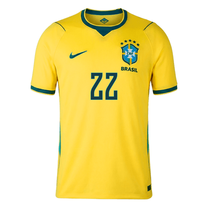 Camiseta João Pedro #22 Brasil 2026 Primera Equipación Copa del Mundo - Versión Hincha - Vista 4