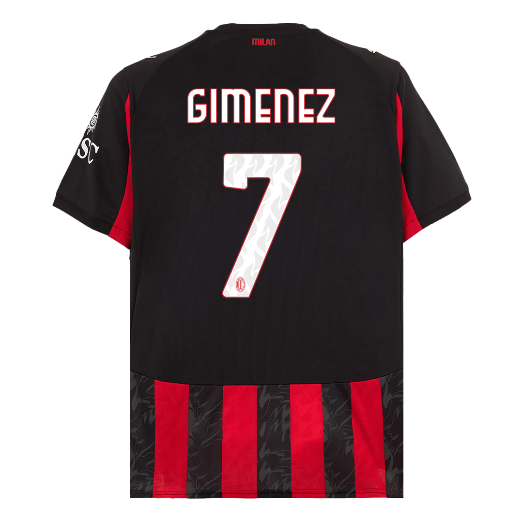 Camiseta Giménez #7 AC Milan 2025/26 Primera Equipación - Versión Hincha - imagen 13