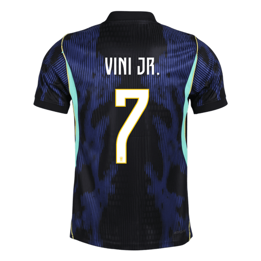 Camiseta Auténtica Vini Jr. #7 Brasil 2026 Segunda Equipación Copa del Mundo - Versión Jugador
