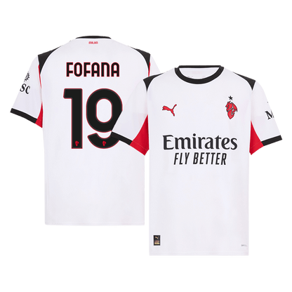 Camiseta Fofana #19 AC Milan 2025/26 Segunda Equipación - Versión Hincha