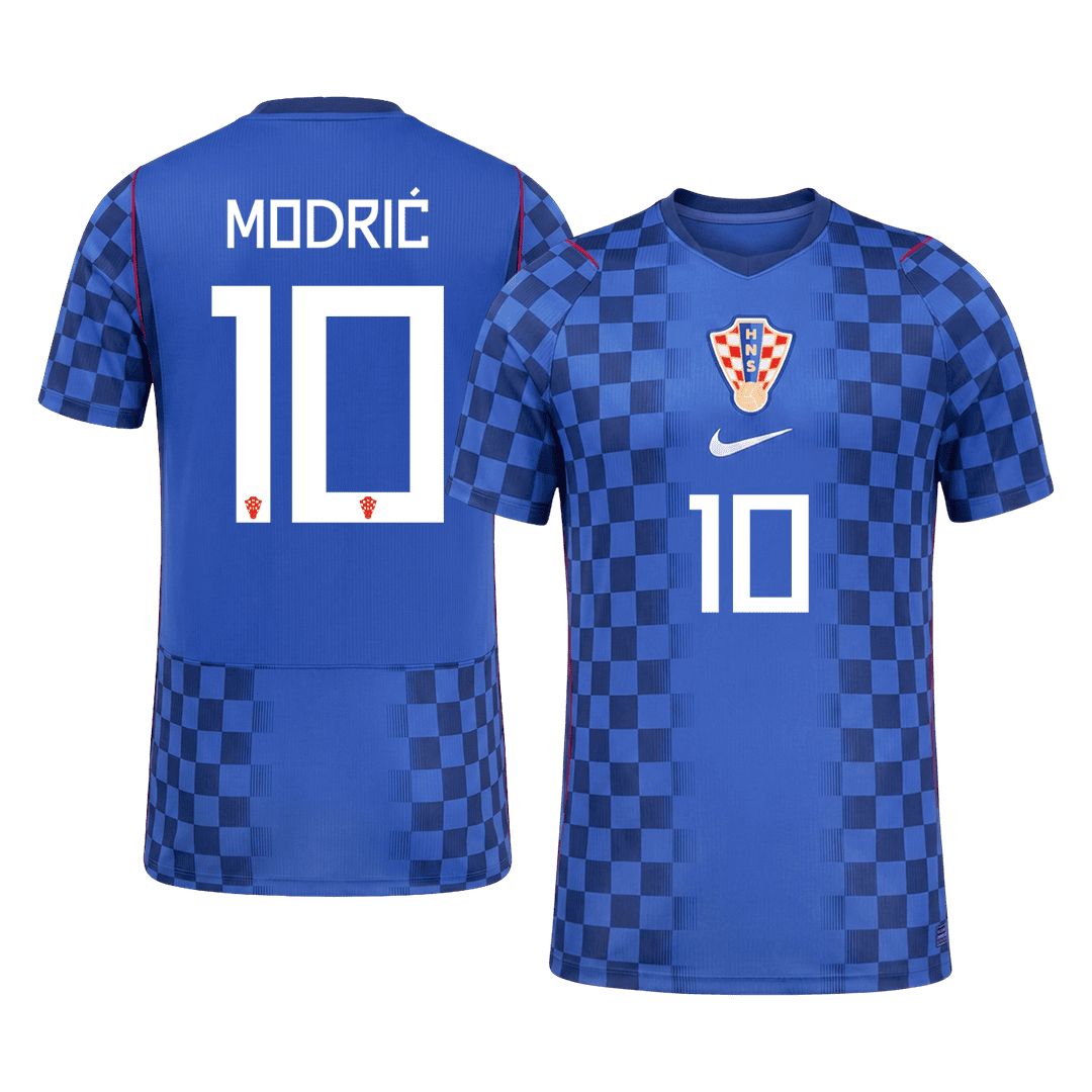 Camiseta Auténtica Modrić #10 Croacia 2026 Segunda Equipación Copa del Mundo - Versión Jugador