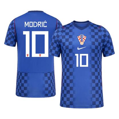 Camiseta Auténtica Modrić #10 Croacia 2026 Segunda Equipación Copa del Mundo - Versión Jugador