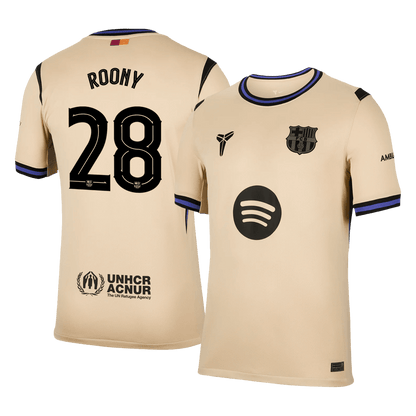 Camiseta Roony #28 Barcelona 2025/26 Segunda Equipación - Versión Hincha