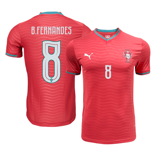 Camiseta Auténtica B. Fernandes #8 Portugal 2026 Primera Equipación Copa del Mundo - Versión Jugador